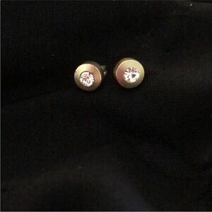 VINTAGE  earrings gold like studs